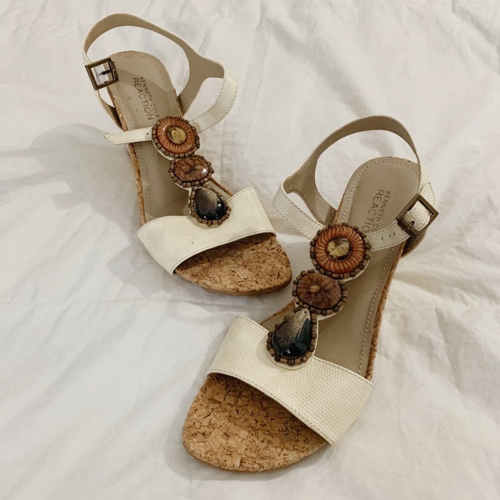 kenneth cole wedge sandal